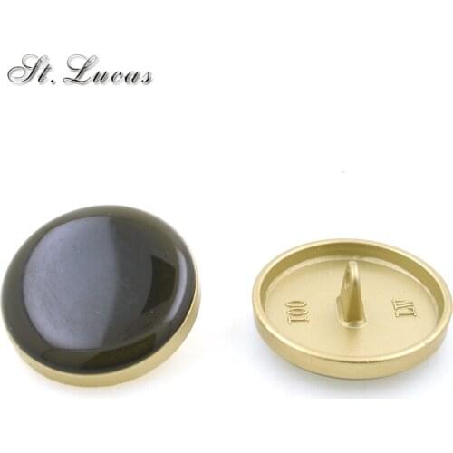 New fashion sewing button 10pcs/lot paint coffee oil metal decorative buttons for overcoat shirt garment accessories DIY