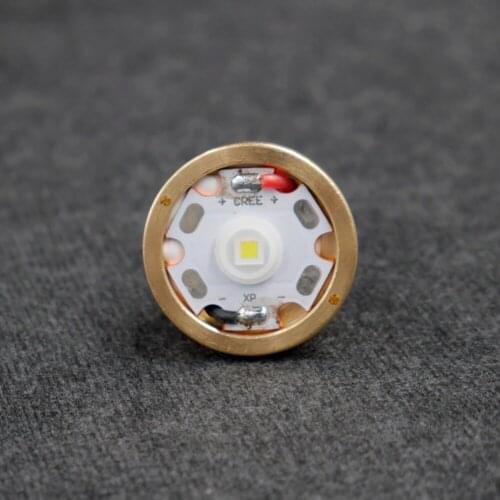New Cree XP-L HI V2 6500K 10*7135 IC 1 Mode (On/Off) 1600 Lumens Copper LED Module Drop-in for C8/C2 LED Flashlight