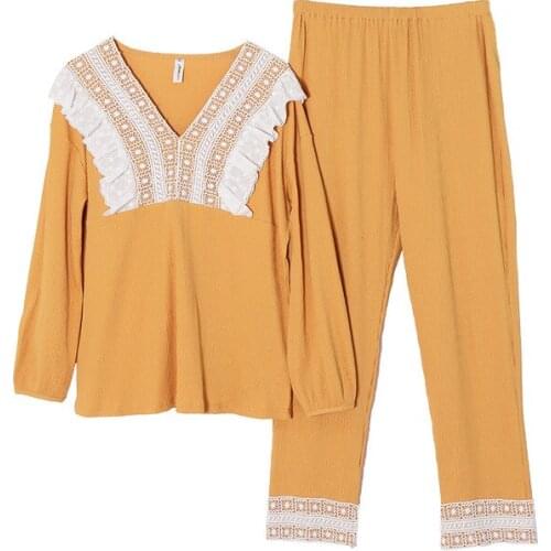 Autumn Winter Maternity Pajamas Sets Fashion Sleepwear Suit for Pregnant Women High Quality Maternity Nightwear Nursing Pajamas
