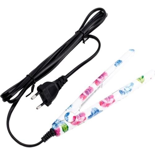 Professional Mini Hair Styler Ceramic Straightening Plate Home Use Travel EU Plug 220V-240V