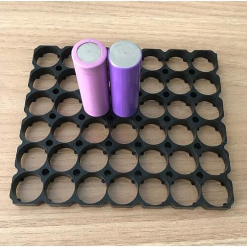 300pcs/lot MasterFire 6*7 18650 Batteries Spacer Radiating Holder Bracket Black Plastic Battery Storage Box Holder Brackets