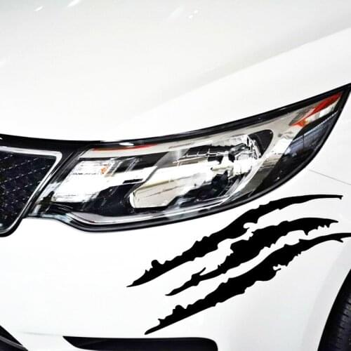 Etie Car Decoration Paw Mark Light Eyebrow Reflective Sticker Decal for Motorcycle Golf Toyota Chevrolet Golf Honda Polo Focus