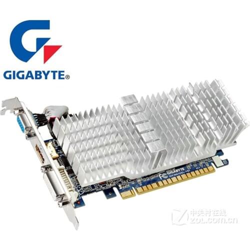 GIGABYTE GT610 1GB Video Card GV-N610SL-1GI 64Bit GDDR3 Graphics Cards for nVIDIA Geforce GT 610 1GB HDMI DVI VGA Used Cards