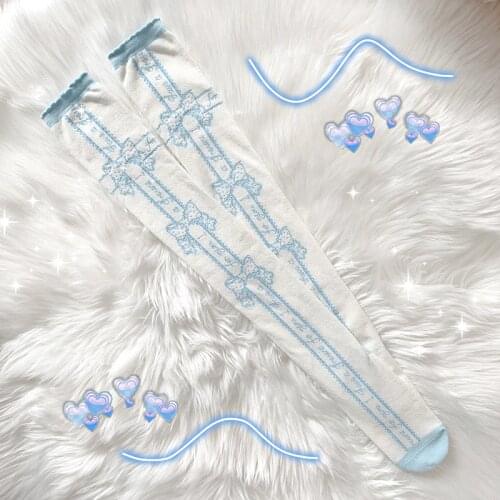 Annies Gift Thicken Thigh High Stocking Cosplay Japanese Lolita Soft Girl Cute Over Knee Socks Harajuku Womens Knee High Socks