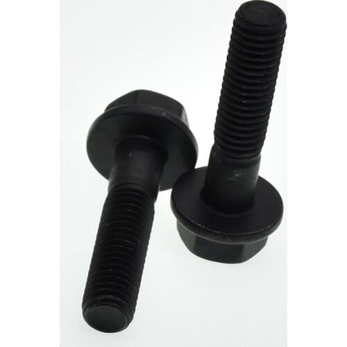 5Pcs M6 M8 10.9 Grade Hexagonal Flange Bolts Flange Screws Hexagonal Belt Pad Full Thread/Partial Thread GB5789