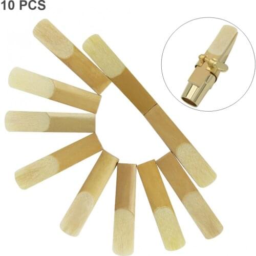 10pcs/lot Soprano Alto Tenor Bb Saxophone Reed Bulrush Reeds Strength 2.5 Saxophone Accessories Parts