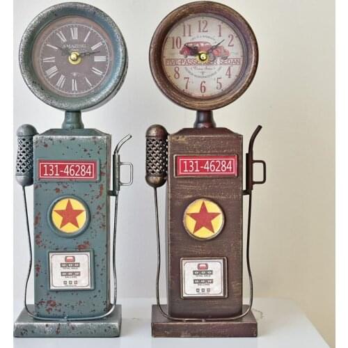 American country iron tanker model industrial Texaco Corp petrol pump equipment nostalgic wind Bar Cafe Restaurant Decor