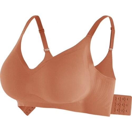 One-piece zero-binding bra, no trace, no rims, gathered underwear, thin sleeping jelly strips, latex beautiful back bra