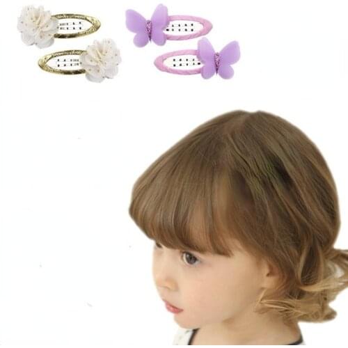 2Pcs Kids Girls Headbands Sequins Hair Clips Cartoon Princess Headwear Hairgrips Hairpins Barrette Baby Hairbands Accessories