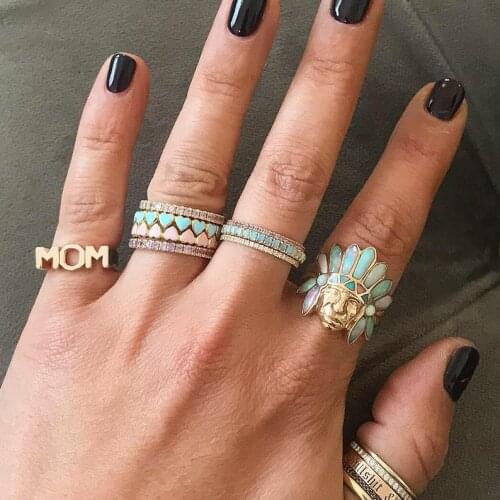 Enamel colorful heart ring wholesale drop shipping fashion jewelry pink blue red heart link heart band rings