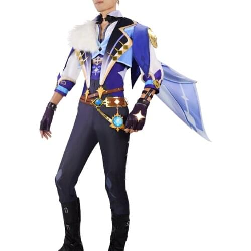 Hot Game Genshin Impact Kaeya Cosplay Men Original Uniform Gorgeous Outfit Cosplay Costume Halloween Men