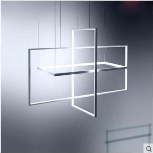 Creative art geometric chandelier modern minimalist living room bedroom dining room lighting Nordic personality lighting fixture