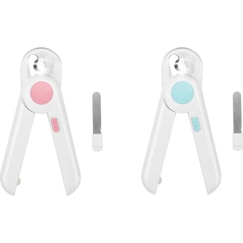 Cat Dog Nail Clippers and Trimmer, Pet Nail Clippers with LED Light to Avoid Over-Cutting, Nail File & Razor