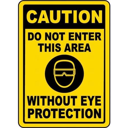 Stevenca Metal Tin Sign Not Enter This Area 8''x12'' Decor Aluminum Sign Wall Sign