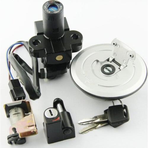 Motorcycle Ignition Switch, Fuel Tank Cover, Seat Lock Key Set For Honda VTR250 MC33 VTR 250 1998 1999 2000 2001 2002 2003-2007