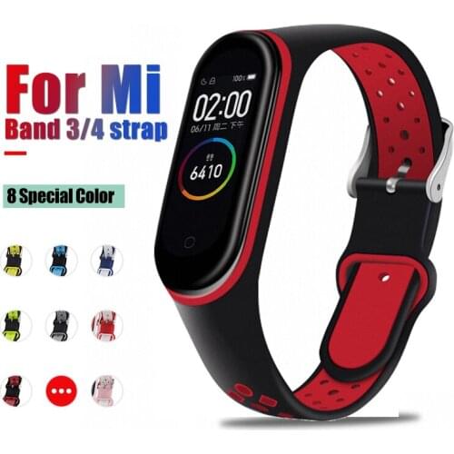 Soft Silicone strap For Xiaomi mi band 4 strap watch wrist bracelet Sport correa Mi band 3 Strap Miband Smart accessories
