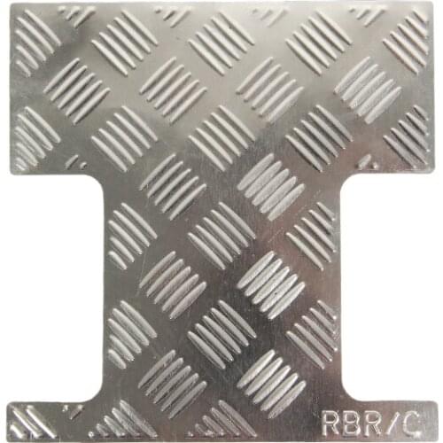 Stainless Steel Rear Trunk Cover Skid Plate Luggage Decorative Plate for WPL C24 C24-1 1/16 RC Car Upgrade Parts