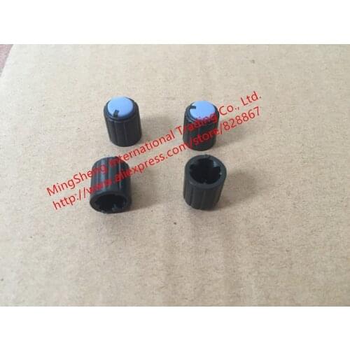 Original new 100% potentiometer cap encoder band switch plastic knob cap 10*12 half shaft hole 6MM
