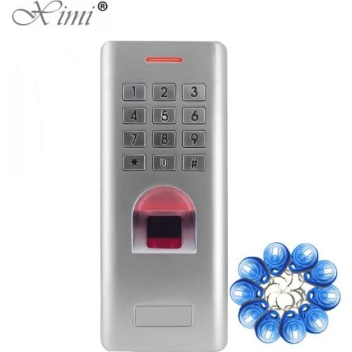RFID Door Access Control System Waterproof Metal Keypad Proximity Card Standalone Fingerprint Access Control With 3000 Users SF2