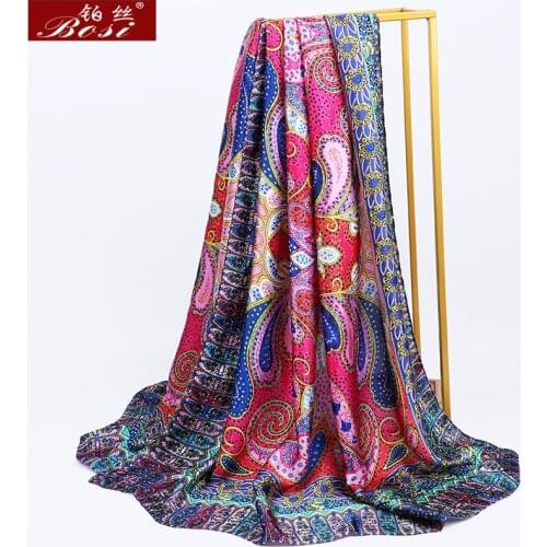 2020 luxury brand silk women scarf Cashew print scarves shawls women lady wraps soft female designer mask beach accessories