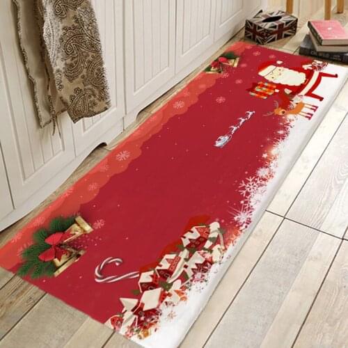 Christmas Rug 3D RUG Hallway Carpets and Rugs for Bedroom Living Room Carpet Kitchen Bathroom Anti-Slip Floor Mats 3D Mat
