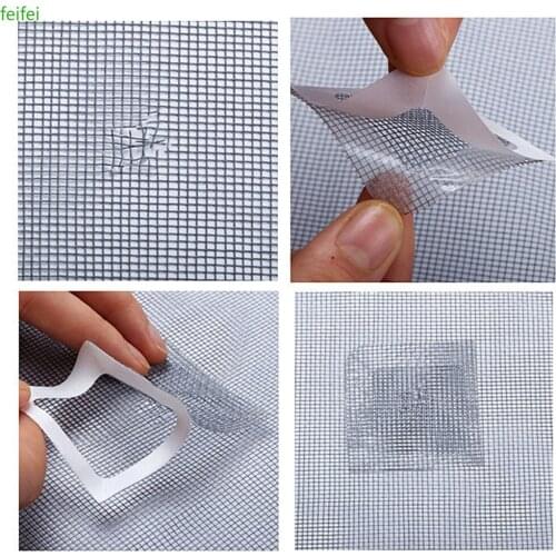 Window Net Anti-mosquito Mesh Sticky Wires Patch Repair Tape Screen Window Door Mosquito Net Patch Sticky Repair Broken Hole