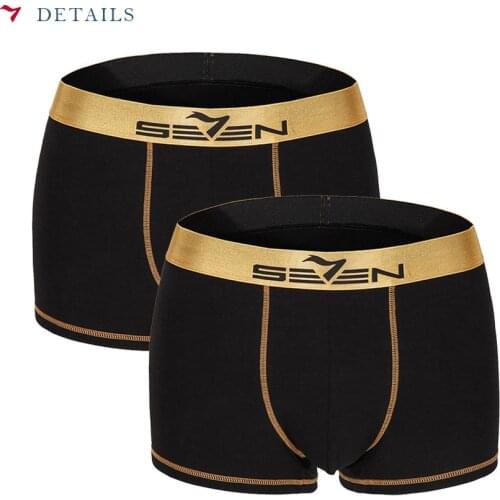 Seven7 The Brands High-elasticity Casual Mens Clothing Is Comfortable, Pure Cotton Is Thin, Mens Underwear,2 pieces