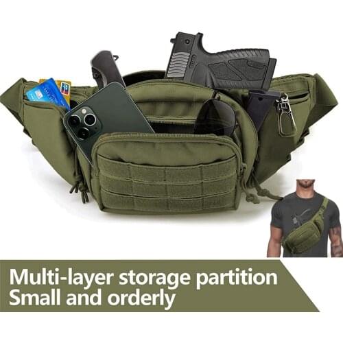Tactical Gun Case Concealed Pistol Pouch Carry Waist Bag Portable Handgun Holster Soft Pistol Cases for Men Women Children