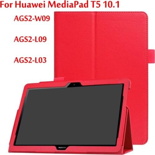 Ultra Thin Stand Protector Sleeve Case Skin Cover For Huawei MediaPad T5 10 AGS2-W09 AGS2-L09 AGS2-L03 10.1'' Tablet Funda Coque