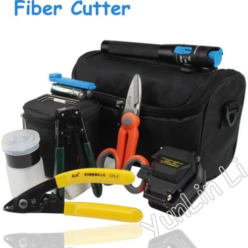 Fiber Cutter Optical Fiber Cold-connect Tool Kit Portable Optical Fiber Cutter Fusion Machine Tools Kit