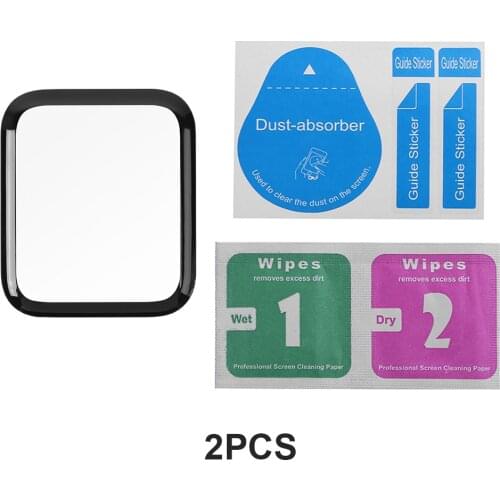 2 pcs Screen Protector cover For Apple Watch series 6 5 4 3 SE 44mm 40mm iwatch Soft Glass film for apple watch accessories