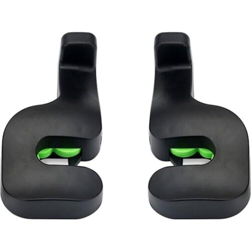 1 pair Car Back Seat Headrest Holder Auto Hanger Hooks Clip for Purse Bag Cloth Grocery Automobile Interior Accessories