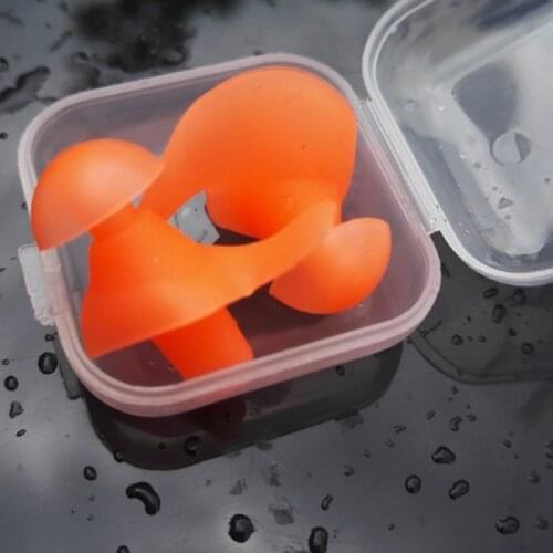 1 Pair Swimming Waterproof Silicone Earplugs Water Sports Ear Plugs Adults Kids