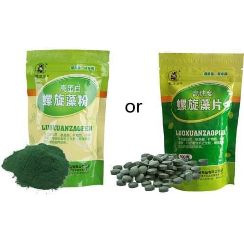 100g Spirulina Veggie Algae Wafers Tablets Catfish Tropical Bulk Fish Food Feed-W110