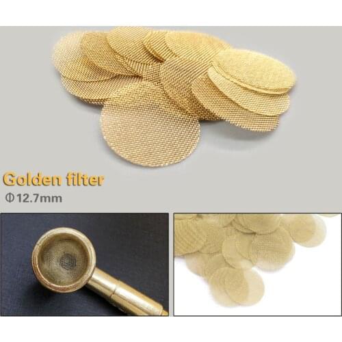 100pcs Gold Silver Stainless Steel Smoking Screens Hookah Water Pipe Tobacco Metal Filters 12.7mm 16mm 19mm 20mm