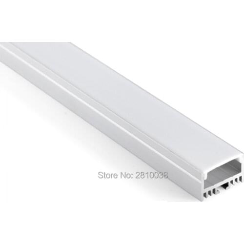 100 X 2M Sets/Lot U-shape led aluminum channel square type aluminium led extrusion profiles for wall recessed lights