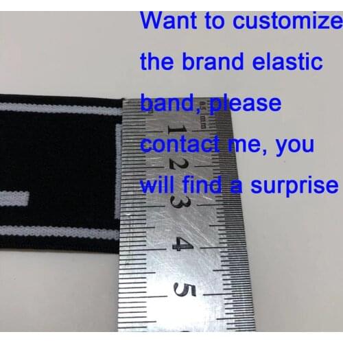 3/6/10/45 yards jacquard elastic band webbing high quality customized English brand