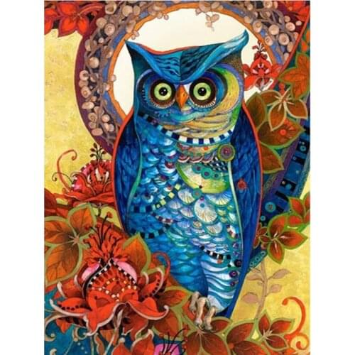 DIY 5D Diamond Painting Animal Needlework Diamond Embroidery Owl Full Square/Round Drill Mosaic 30x40 Craft Home Decor L174