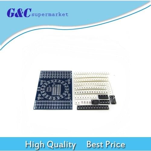 CD4017 Rotating LED SMD NE555 Soldering Practice Board DIY Kit Fanny Skill Training Electronic Suit