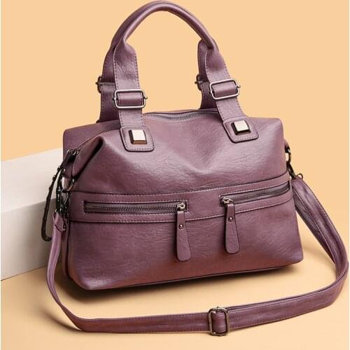 Ladies Fashion Crossbody Bags 2021 High Capacity Retro Shoulder Bag Handbag Female High Quality PU Leather Women Messenger Bag