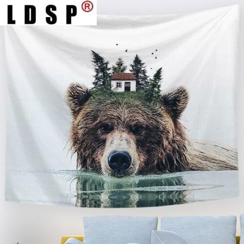 LDSP Animal Natural Tapestry Wall Hanging Carpet Beach Towel Background Cloth Blanket Yoga Mats Art Bedroom Dorm Home Decor
