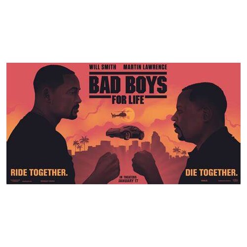 Lot style Choose Bad Boys For Life Trilogy Movie Art print Silk poster Home Wall Decor