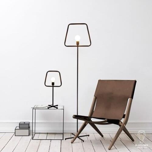 Minimalist fashion design iron original individual living room bedroom dining study desk lamp floor lamp yiming