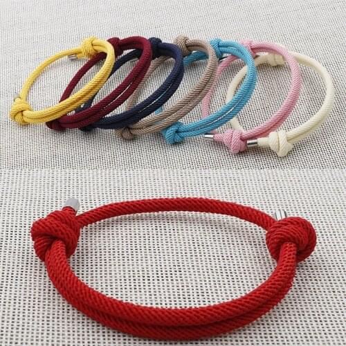 Men Women Rope Bracelet Adjust Rope Bracelet Multilayer Rope Chain Bracelet