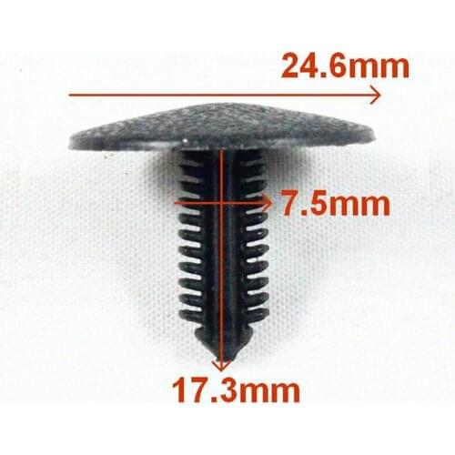 Nylon Interior Panel Trim Clip Shield Retainer Fastener Rivet Auto body