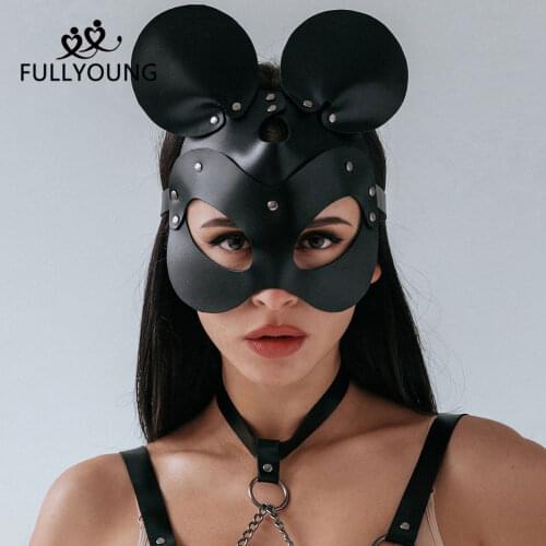 2021 New Sexy Bdsm Fetish Mask Erotic Women Face Halloween Party Cosplay Mask Masquerade Ball Fancy Washable Party Masks