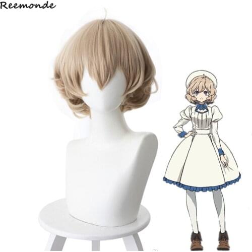 Anime In Spectre Cosplay Wig Invented Inference Iwanaga Kotoko Synthetic Hair Girls Kyokou Suiri Wig Women Short Blond Hair