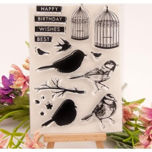 Bird Clear Stamp for DIY Scrapbooking/Card Making/Kids Fun Decoration Supplies A2055