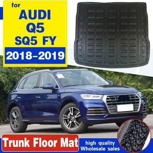 Tailored Boot Cargo Liner Tray For Audi Q5 SQ5 FY MK2 2018 2019 Trunk Floor Mat Liner Carpet Waterproof Anti-slip