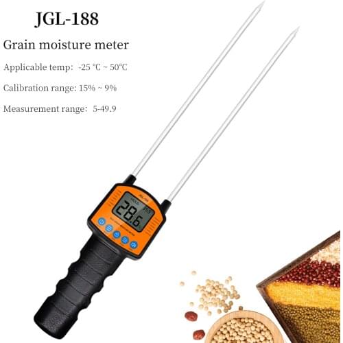 Grain Moisture Meter Portable Moisture Analyzer For Corn Wheat Bean Peanut Grain Measurement Moisture Tester Paddy Hygrometer
